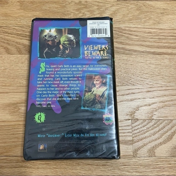 Vintage Goosebumps The Haunted Mask VHS Scary Movie 90s - Picture 4 of 7